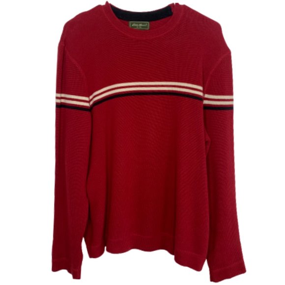 Eddie Bauer Mens Knit Cotton Striped 